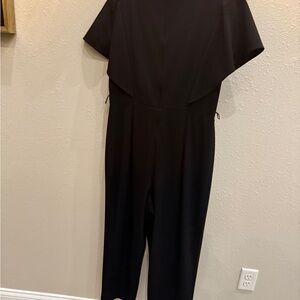 DKNY Black Junpsiut Dress with Ruffle Sleeves